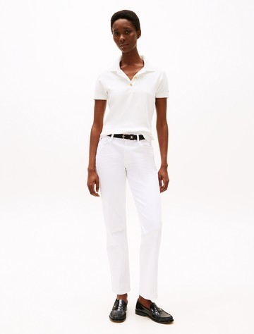 金色鈕扣修身 Polo 衫