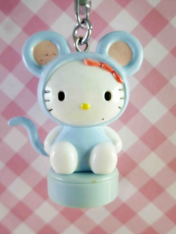 【震撼精品百貨】Hello Kitty 凱蒂貓 KITTY限量鑰匙圈-生肖系列(大)-鼠 震撼日式精品百貨