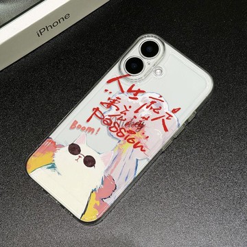 墨鏡小貓Passion蘋果16promax手機殼iPhone15/14/13軟12/11全包XS