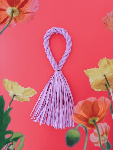 春日good time 嚐試/長式注連繩裸繩單售 粉霓紫款