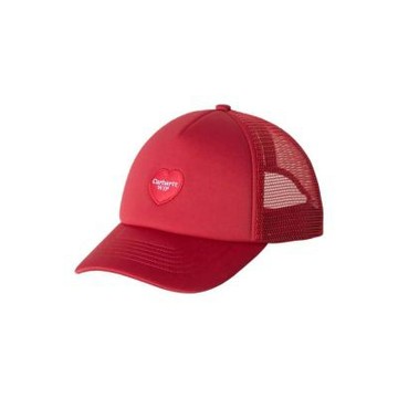 Carhartt WIP Heart Patch Trucker Cap 卡車帽 紅色 CAHRT-11 [台灣現貨]