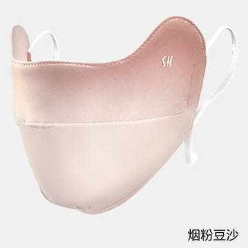 冰絲護眼角防曬透氣口罩2入-烟粉豆沙_廠商直送
