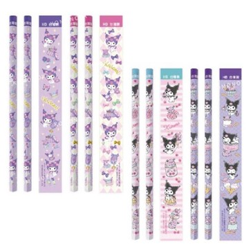 小禮堂 Sanrio 三麗鷗 酷洛米 三角鉛筆四入組 HB (生活款)