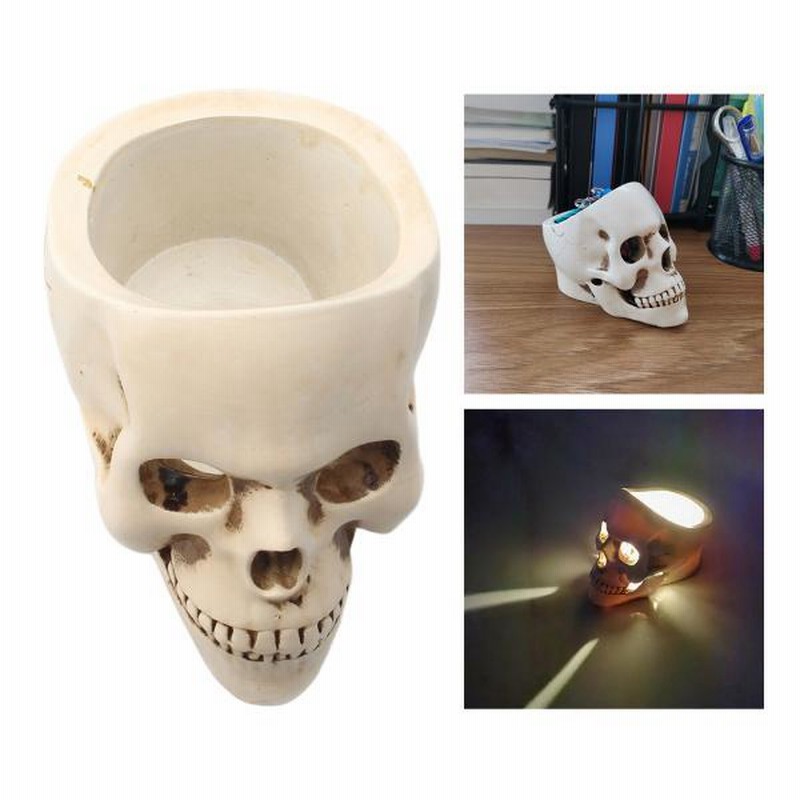 スカルプランター植物植木鉢ヘッドギフトクリスマス鉢植え多肉植物の