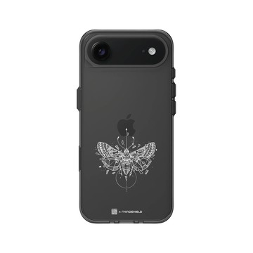 iPhone Air Clear (相機按鈕) 酷墨灰 - Kerby Rosanes - 蛾 - 白