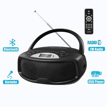 CD機 音響CD機 家用CD播放機 便攜式mp3音樂CD播放器Boombox立體聲音箱FM收音機cd機