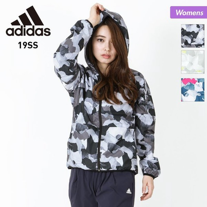 Adidas アディダス レディース ウィンドブレーカー シェルジャケット ジップ フード付き ジャンバー ランニング スポーツウェア アウタージャケット Ftk36 通販 Lineポイント最大0 5 Get Lineショッピング