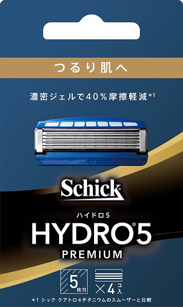 Hydro SCHICK (Chic) Hydro 5 Premium Escape Switching Blade (4 pieces) With skin guard 5 -blade green