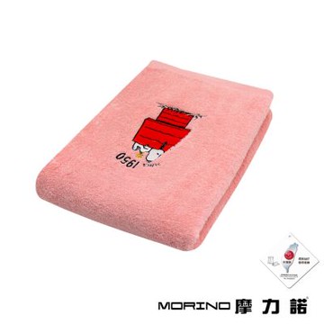 史努比Snoopy 純棉刺繡速乾棉柔浴巾(2條組)_MORINO