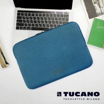 TUCANO MELANGE2 簡約風防震機能內袋15吋 海軍藍