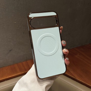 電鍍軟邊側貼幕尚皮 防摔 Magsafe磁吸 無線充電 適用於谷歌Google Pixel 10 9 8proXL手機殼