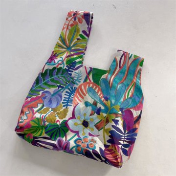 英國liberty雨林手腕包全棉手提袋4層復古收納袋打結小包包