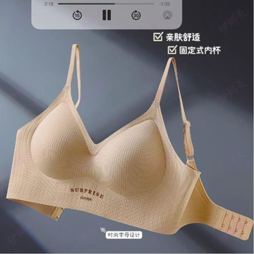 【臺灣👙】小胸聚攏軟支撐內衣無鋼圈提拉收副乳防下垂雲感果凍全固定杯【伊娜美】