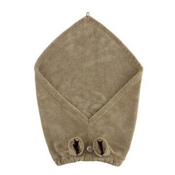 日本 CB JAPAN - 動物造型超細纖維擦頭包巾-緞帶棕熊