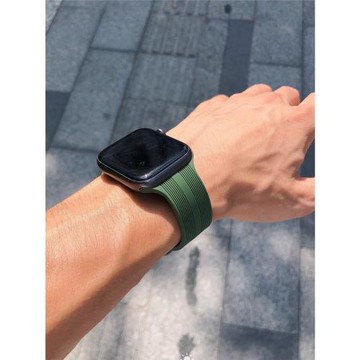卡客 適用蘋果iwatch手表applewatch987條紋硅膠654新款Ultra塑料