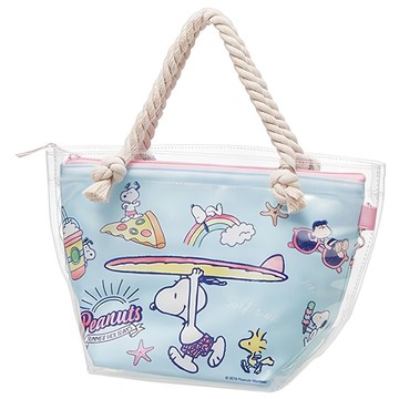 Skater 保冷袋 附透明提袋  Snoopy史努比  保冷袋尺寸約28 x 13.5 x 18cm + 透明袋尺寸32 x 16 x 20cm  1個