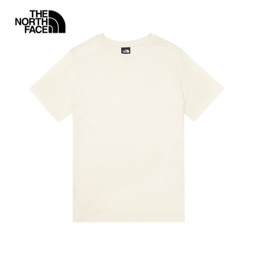 The North Face北面女款米白色短袖T恤｜8GWFQLI