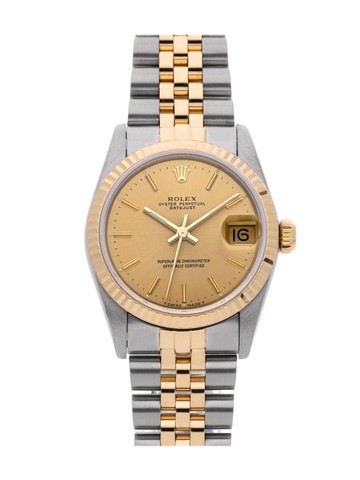 Rolex - 1989 pre-owned Datejust 31mm - women - Sapphire Crystal/stainless steel/18kt Yellow Gold - One Size