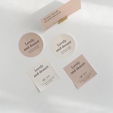 【訂製】目光包裝貼紙 (6色) - 可客製顏色/內容