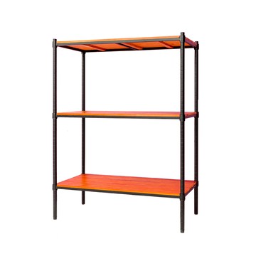 【dayneeds】松木 90x45x120公分 三層烤黑柚木板收納層架