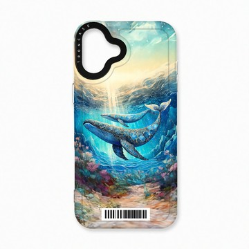 iPhone 16 Plus 殼 TRON IPhone 16 PLUS 大海鯨魚系列  載具 太空殼 透黑款 手機殼