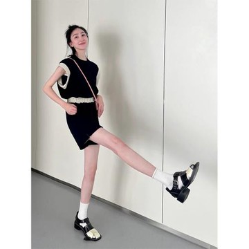 洋氣休閑女夏季港味背心套裝T恤