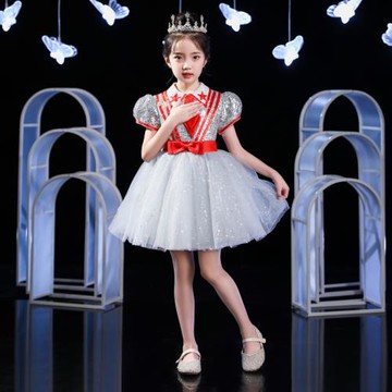 兒童集體大合唱團男女舞蹈幼兒園禮服裙小學生朗誦走秀表演出服裝