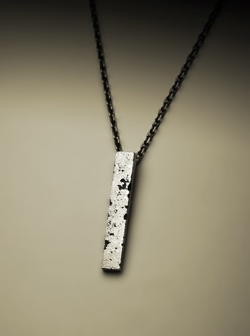 長條水泥質感項鍊