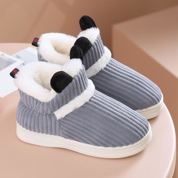 學生全包跟棉拖鞋女加絨保暖托鞋窩窩毛拖鞋男冬天可愛居家棉鞋