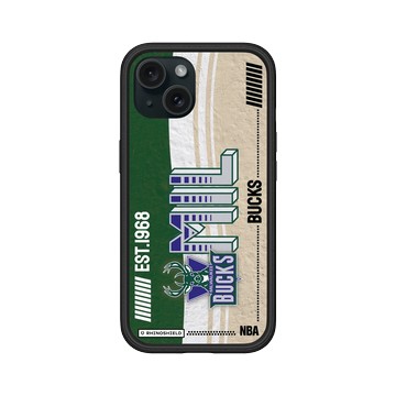 iPhone 15 Mod NX 黑 - NBA - 復古球員卡-密爾瓦基公鹿 Milwaukee Bucks - Vintage Card