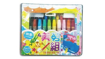 新全 24入色鉛筆、蠟筆美勞組 7B6411【APP滿額下單4%點數(單一帳號最高1000點)】7/31止