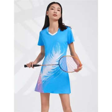 羽毛球服連衣裙服女運動籃球新款速干網球韓國乒乓球服網球短袖衣