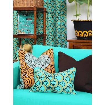 漢尚 抱枕靠墊靠枕腰枕沙發床頭汽車棉麻布藝加厚大號不含芯