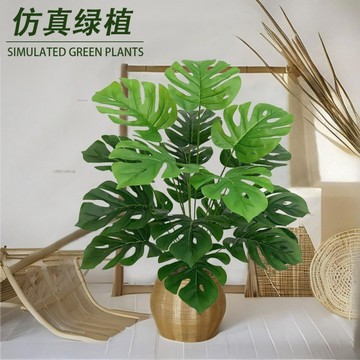 # c886t 仿真綠植盆栽 創意室內擺件仿真花 仿真植物 假植物綠植室內外裝飾 塑膠盆栽 尤加利小盆栽