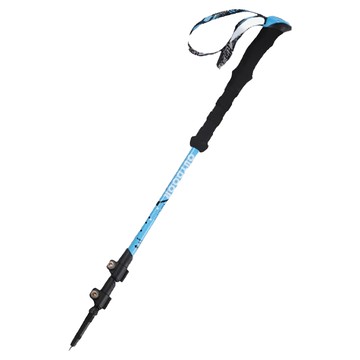 MICHAEL FITNESS 麥克健身 190g碳纖維伸縮登山杖  藍色  超輕量  伸縮設計  1支