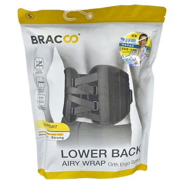 BRACOO 奔酷 透氣單手可調支撐護腰 黑色  S  1件