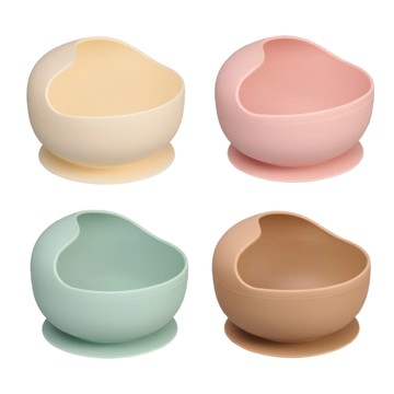 HomeMommy 矽膠訓練吸盤碗(多色可選)兒童餐具|矽膠碗