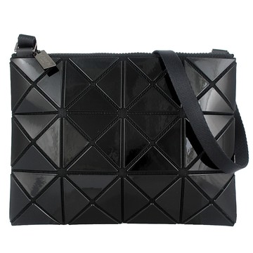 ISSEY MIYAKE 三宅一生 BAOBAO 黑亮面方格3x4小斜背包
