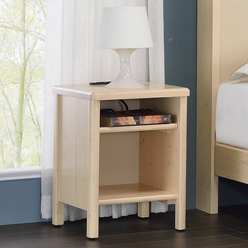 Homelike 喜家居附插座床頭櫃-象牙白(2260)