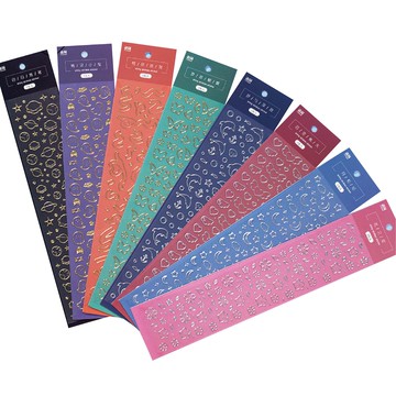 【CHL】語閒 北島信物系列 燙金燙銀貼紙 仿金精緻貼紙 精靈小鬼 夢與深海 夢與蝴蝶 憂歡派對 月和紀 百變桃矢