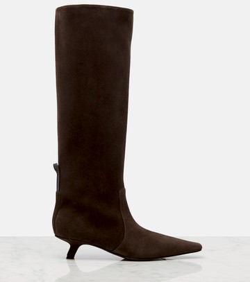 Brunello Cucinelli Monili suede knee-high boots