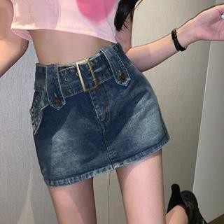 夏季優選✨復古牛仔裙 美式短裙 短裙 韓系穿搭夏天 a字裙 包臀裙 迷你裙 高腰裙 半身裙 裙子 超短裙 窄裙 牛仔裙