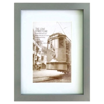 STYLE G時代家居 北歐簡約灰調風格相框 玻璃合成板  22.4 x 17.4 x 3cm  珊瑚灰  1個