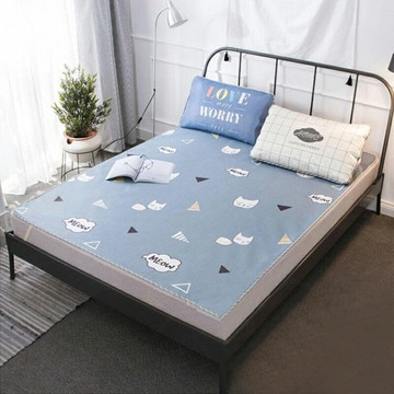 北歐簡約冰絲涼蓆套組 多規格款 附枕頭套 冰絲蓆 冰涼墊 涼蓆 床墊 冰絲涼爽蓆 涼墊 寢具 涼感 消暑【TA310】《約翰家庭百貨