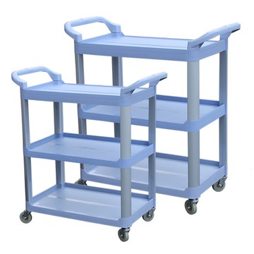 塑料上菜商用三層餐具收集車收碗車酒店餐廳飯店送餐車手推收餐車