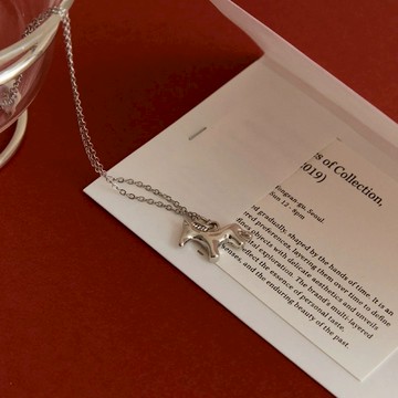 【BONNY&READ飾品】逐風流銀鎖骨鍊 簡約 小馬 吊墜 項鍊 中性飾品