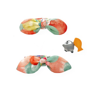 MaoFenBiBi 橘色迷霧 - 手工項圈 & 手作赫本巾 & 手作圓圓巾