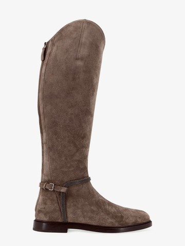 Suede boots with Monili detail - BRUNELLO CUCINELLI - gender_Woman
