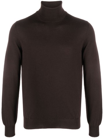 Tagliatore - roll-neck wool jumper - men - Virgin Wool - 48 - Brown