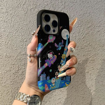 飛船KT適用蘋果17promax手機殼iPhone16pro卡通15pro女13可愛14新